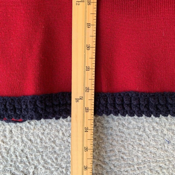 Talbots Dark Red Merino Lady Cardigan Sweater, Large - Picture 6 of 7